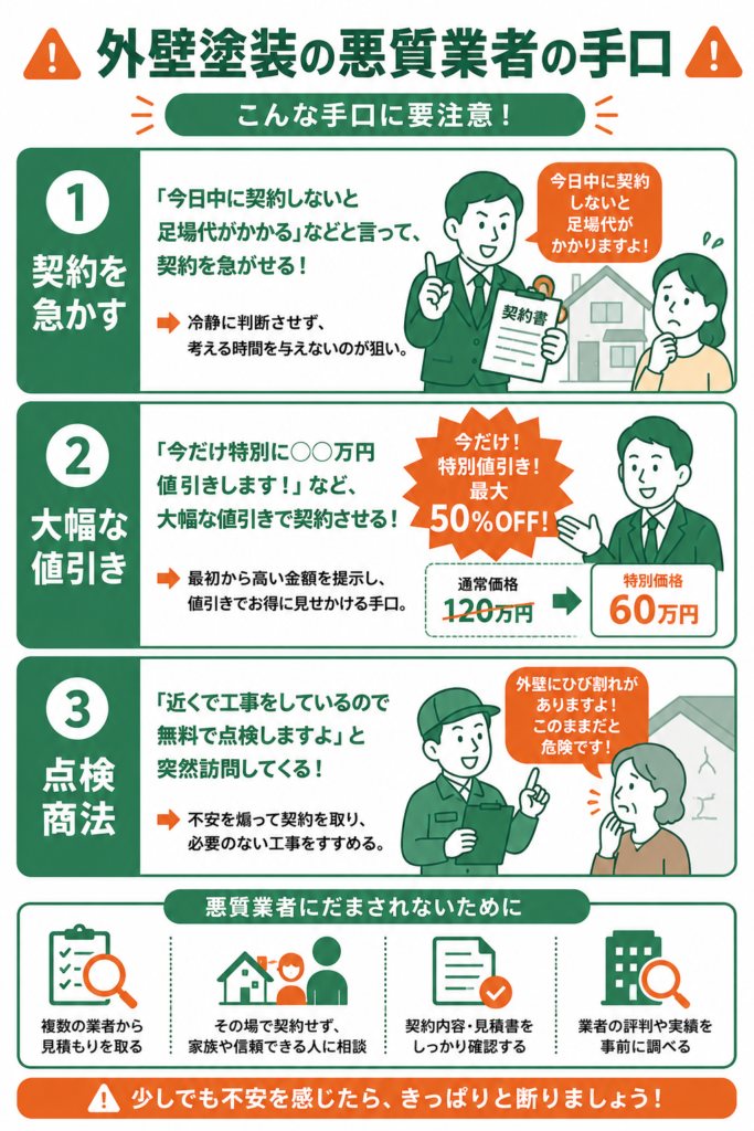 悪質業者・訪問販売を避けるには