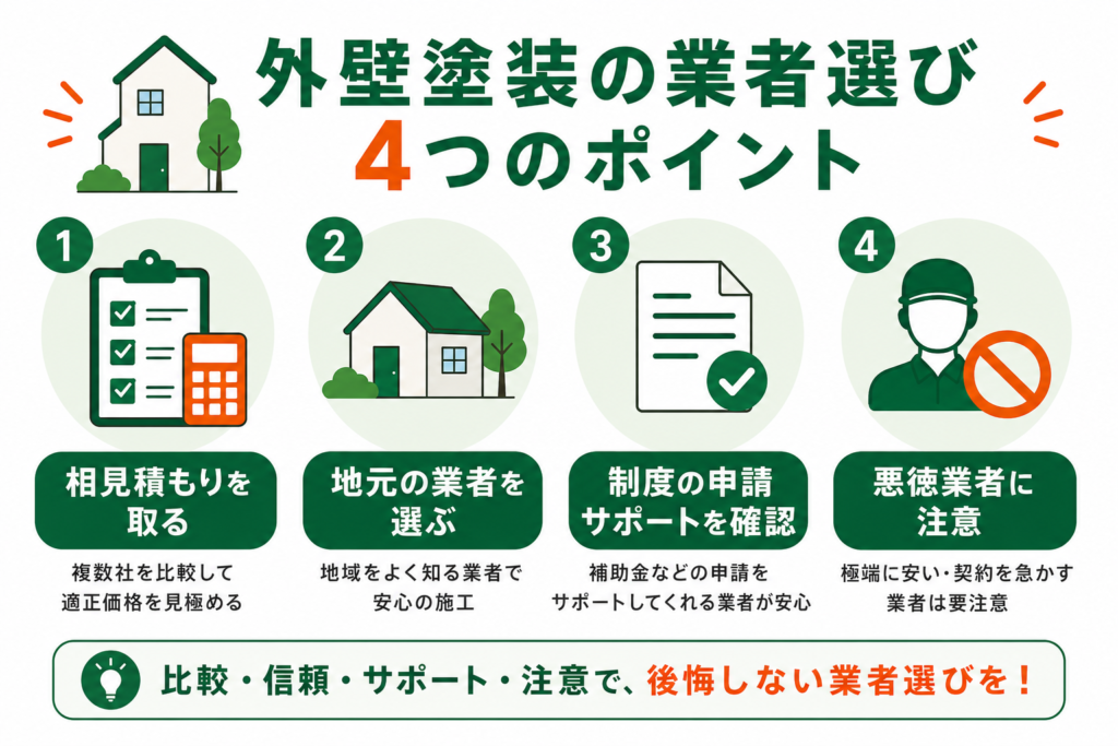練馬区で外壁塗装の業者を選ぶポイント