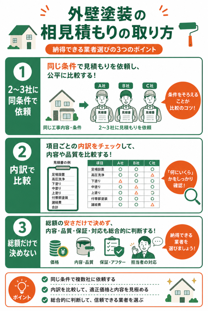 相見積もりの正しい取り方