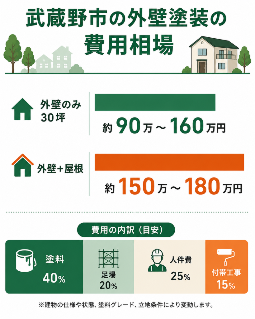 外壁塗装の費用相場