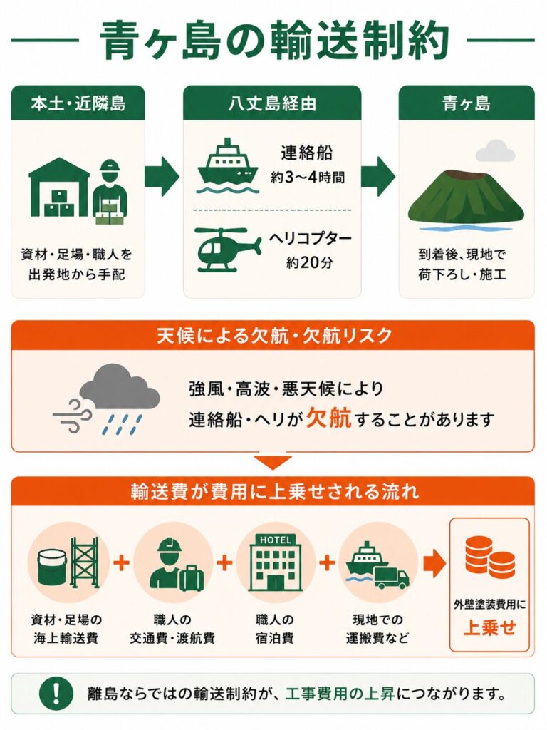 日本一小さな村・二重カルデラの孤島と外壁塗装