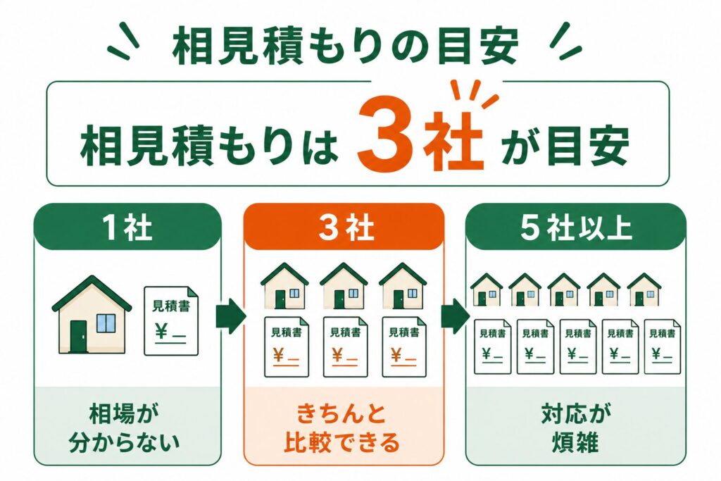 相見積もりは何社取るのがいい?