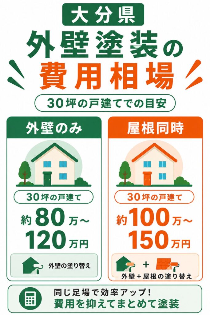 大分県の外壁塗装の費用相場