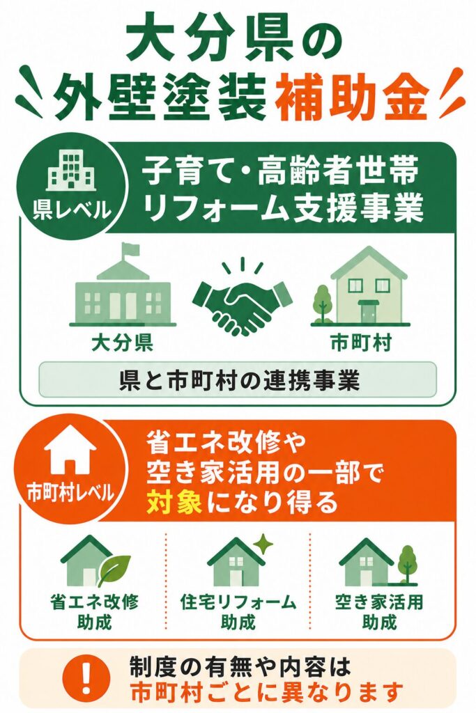 大分県で使える外壁塗装の補助金の考え方