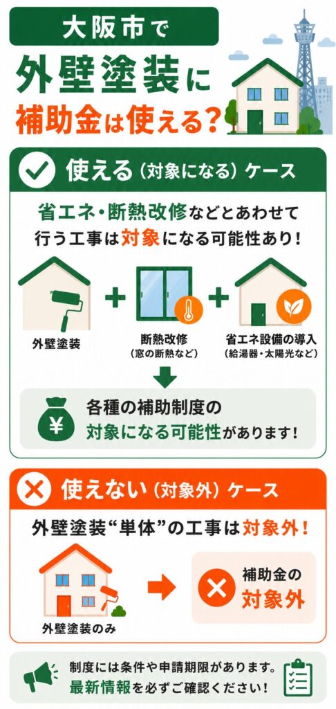 大阪市で使える外壁塗装の補助金【2026年度最新】