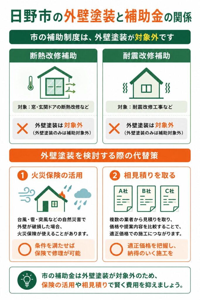 日野市で外壁塗装に補助金は使える?