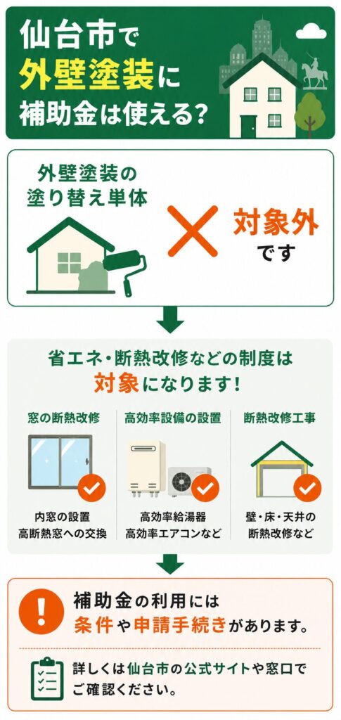 仙台市で使える外壁塗装の補助金【2026年度最新】