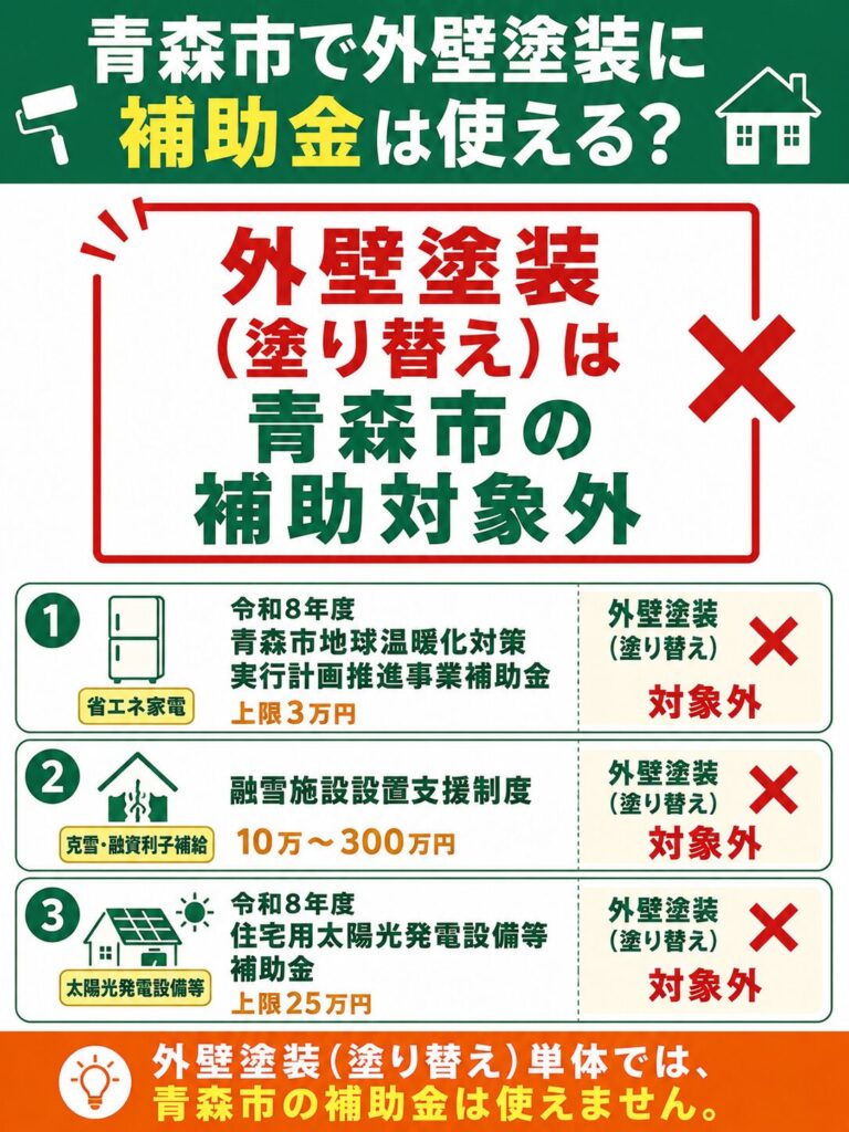 青森市で使える外壁塗装の補助金【2026年度最新】