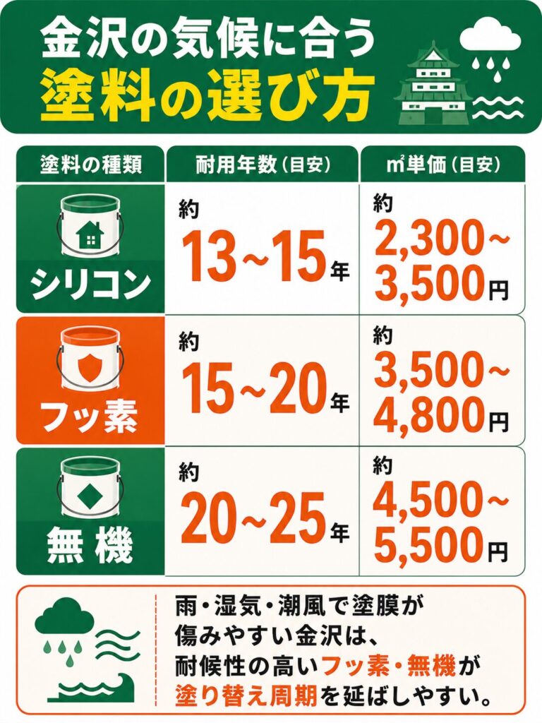 外壁塗装の基礎知識(塗料と時期)