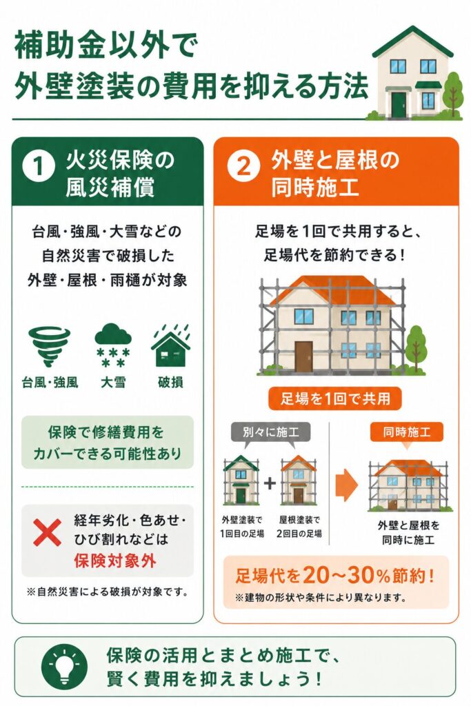 補助金以外で外壁塗装の費用を抑える方法