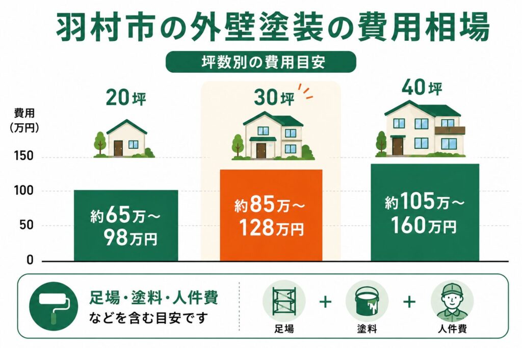 羽村市の外壁塗装の費用相場