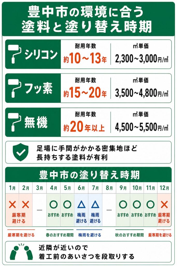 外壁塗装の基礎知識と豊中市での塗り替え時期
