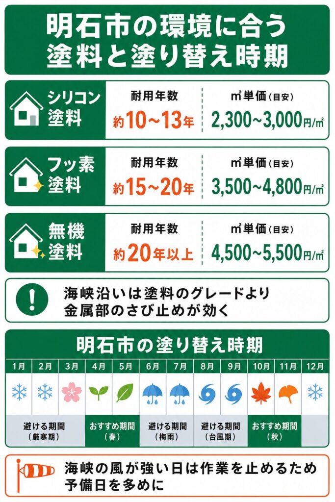 外壁塗装の基礎知識と明石市での塗り替え時期