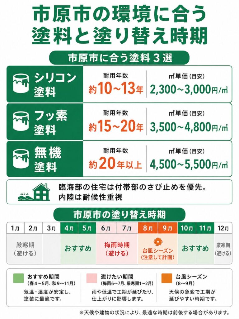 外壁塗装の基礎知識と市原市での塗り替え時期