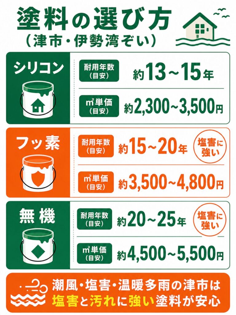 外壁塗装の基礎知識（塗料と時期）
