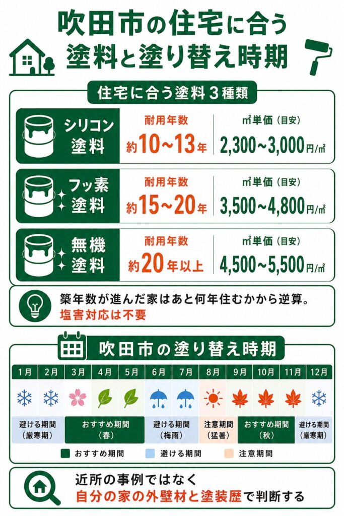 外壁塗装の基礎知識と吹田市での塗り替え時期