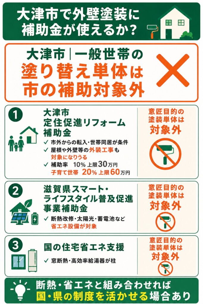 大津市で使える外壁塗装の補助金【2026年度最新】