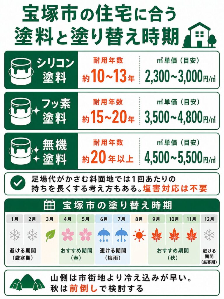 外壁塗装の基礎知識と宝塚市での塗り替え時期