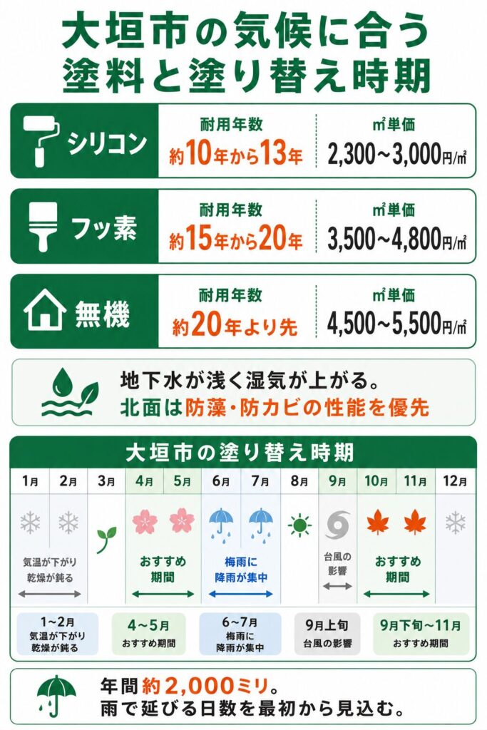 外壁塗装の基礎知識と大垣市での塗り替え時期