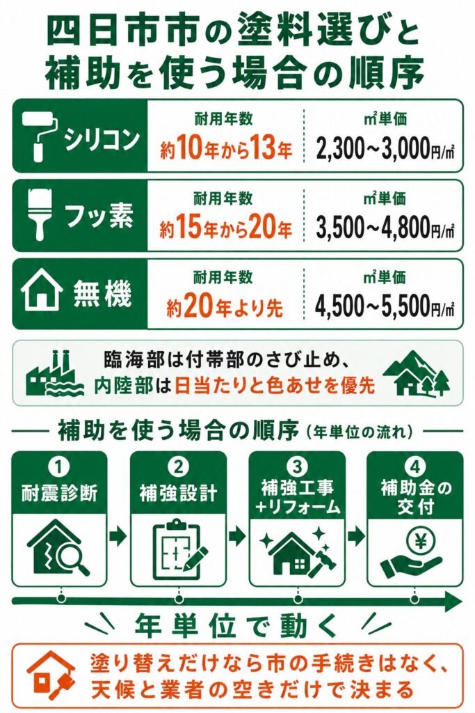 外壁塗装の基礎知識と四日市市での塗り替え時期