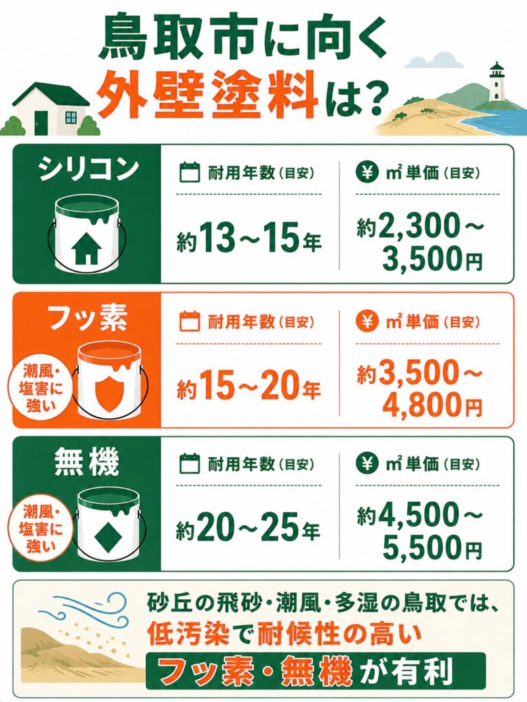 外壁塗装の基礎知識（塗料と時期）