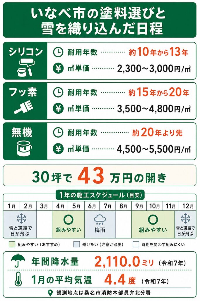 外壁塗装の基礎知識といなべ市での塗り替え時期
