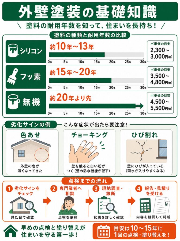 外壁塗装の基礎知識と宇治市での塗り替え時期
