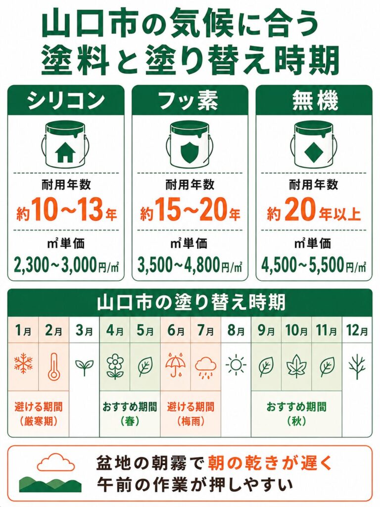 外壁塗装の基礎知識と山口市での塗り替え時期