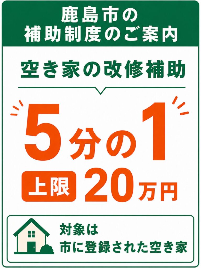 鹿島市で使える外壁塗装の補助金【2026年度最新】