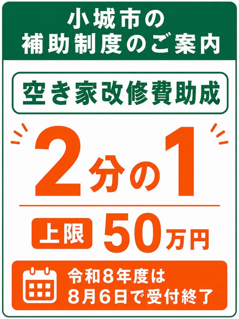 小城市で使える外壁塗装の補助金【2026年度最新】
