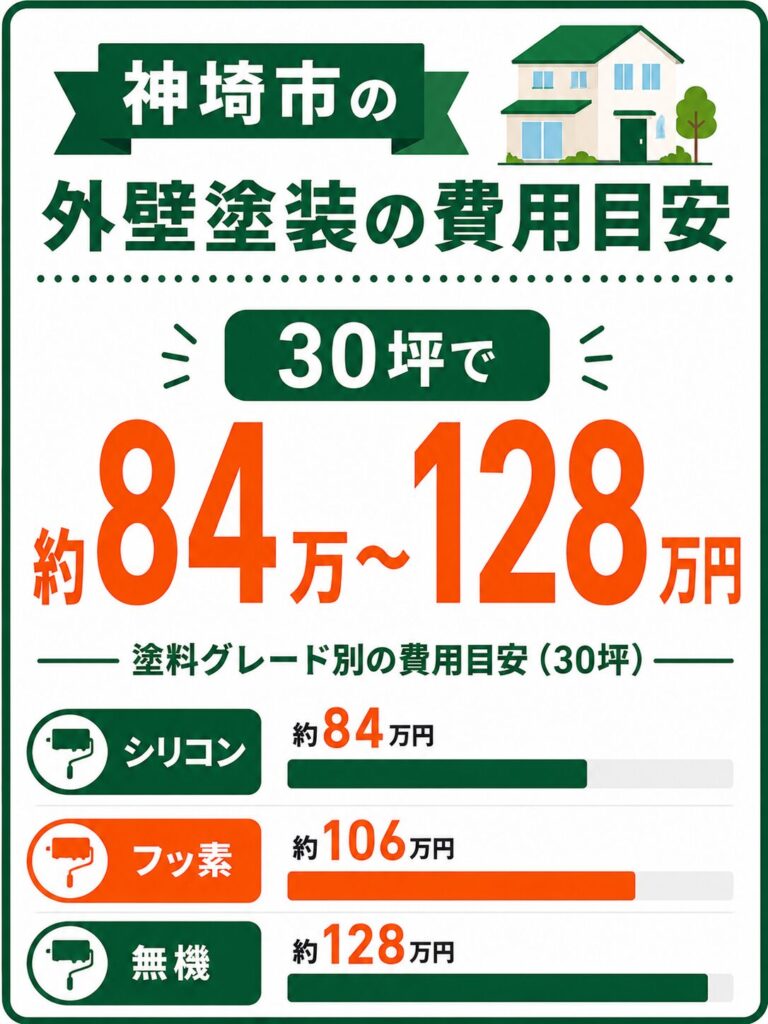 神埼市の外壁塗装の費用相場