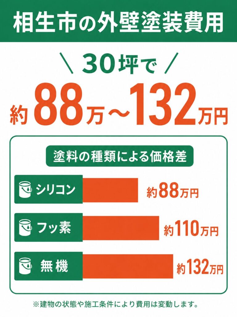 相生市の外壁塗装の費用相場