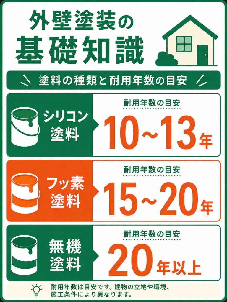 外壁塗装の基礎知識と三木市での塗り替え時期