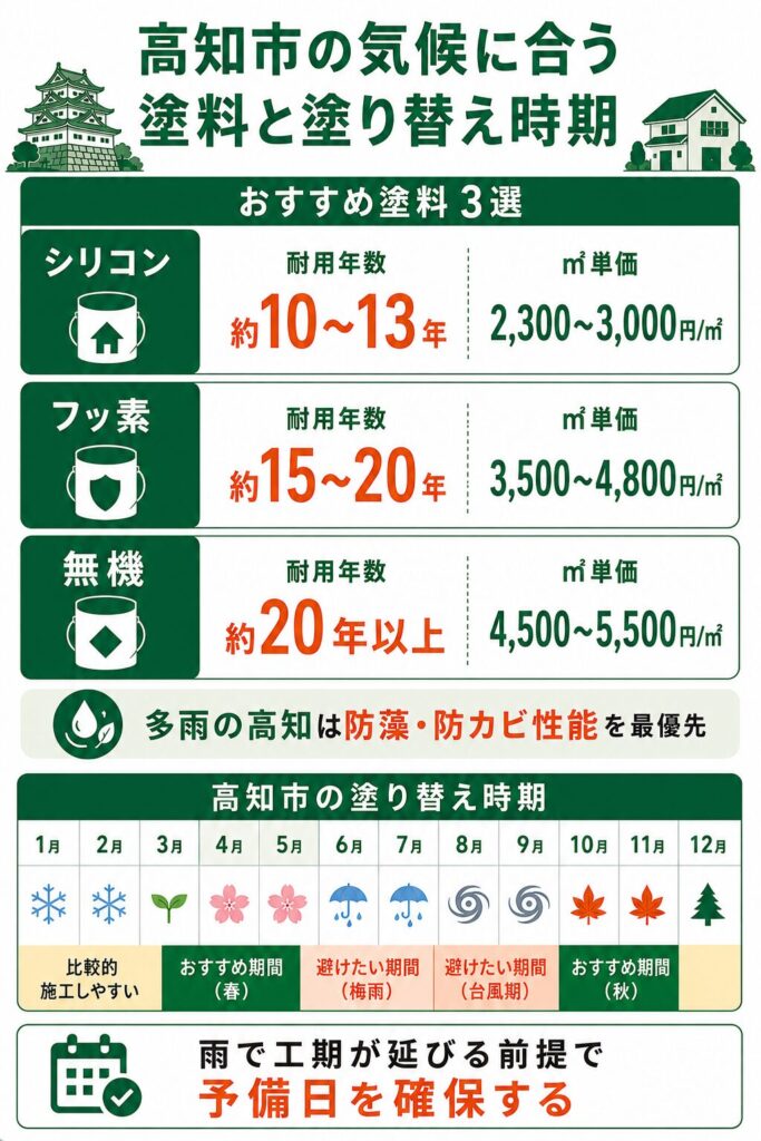 外壁塗装の基礎知識と高知市での塗り替え時期