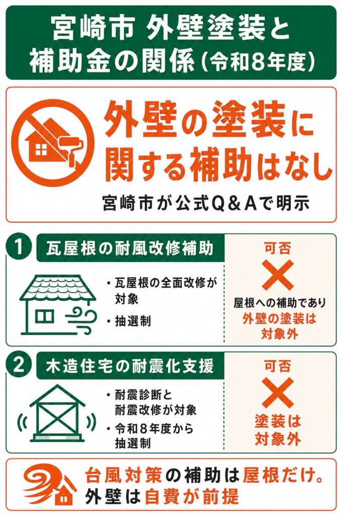 宮崎市で使える外壁塗装の補助金【2026年度最新】